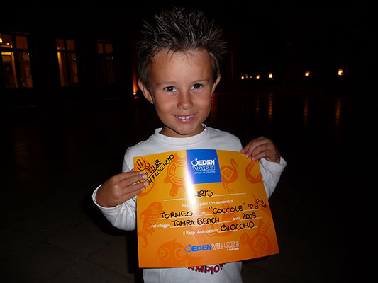 premio torneo coccole del mini club